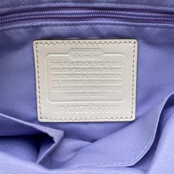 Coach Logo Messenger Bag - Khaki & Off-White - A1076-F14869 - Picture 7 of 7